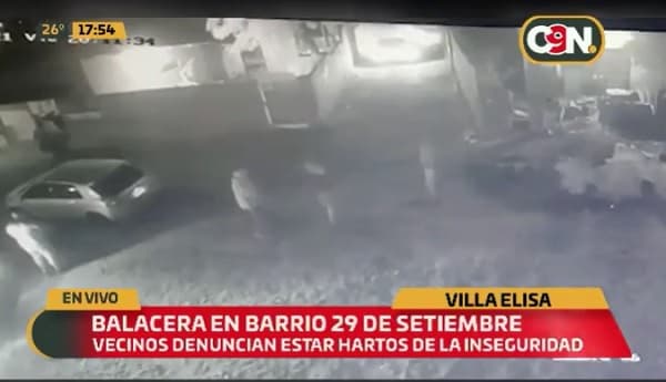 Vecinos denuncian inseguridad, tras balacera en Villa Elisa 