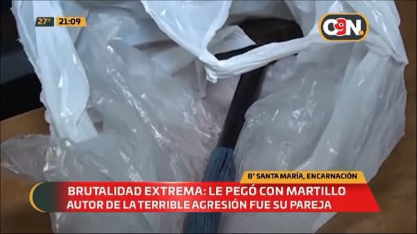 Hombre confiesa que golpeó a su pareja con un martillo y es detenido