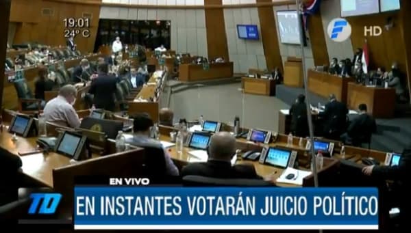 Diputados rechazan el juicio político contra Abdo Benitez
