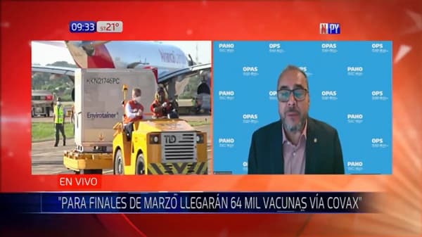 OPS confirma que 36.000 dosis de AstraZeneca llegan al país el viernes