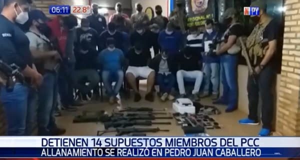 Capturan a líder e integrantes del PCC en Pedro Juan