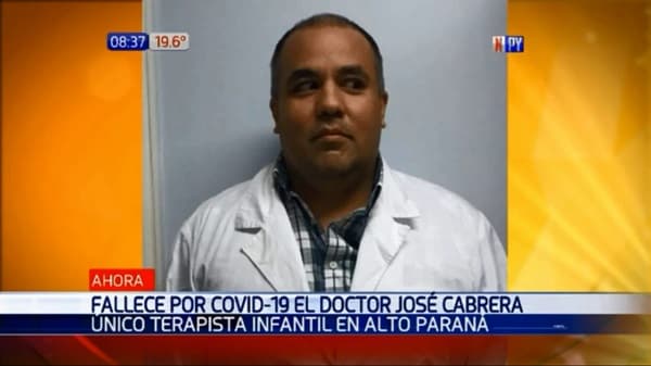 Médico terapista muere a causa de complicaciones del Covid-19