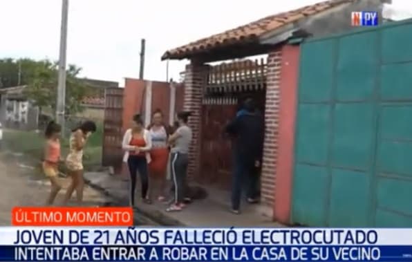 Joven muere electrocutado al intentar robar en la casa del vecino