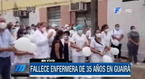Fallece primera enfermera por Covid-19 en Guairá