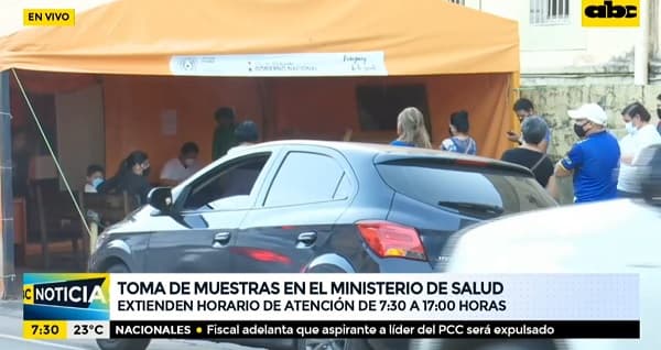 Salud extiende horario de atención para hisopados