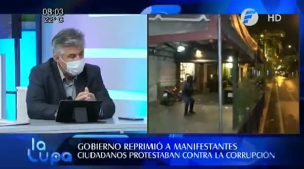 Giuzzio asegura que hubo infiltrados en la manifestación