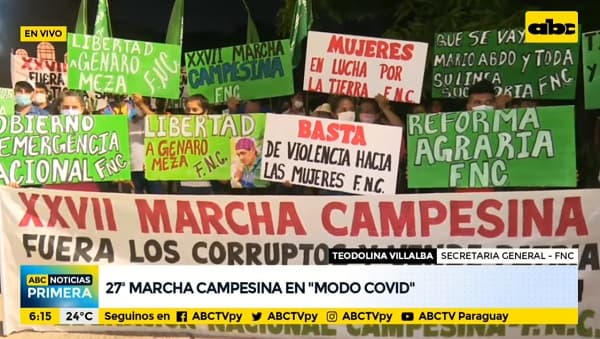 De manera atípica, campesinos marchan este jueves