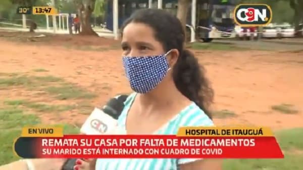 Mujer remata su casa por G. 5 millones para salvar la vida de su marido 