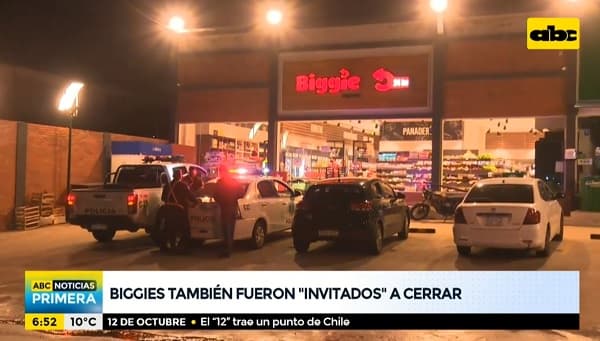 Locales de Biggie cierran ante inicio de restricciones