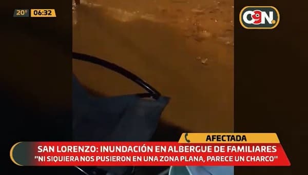 Albergues para familiares de enfermos se inundan en San Lorenzo