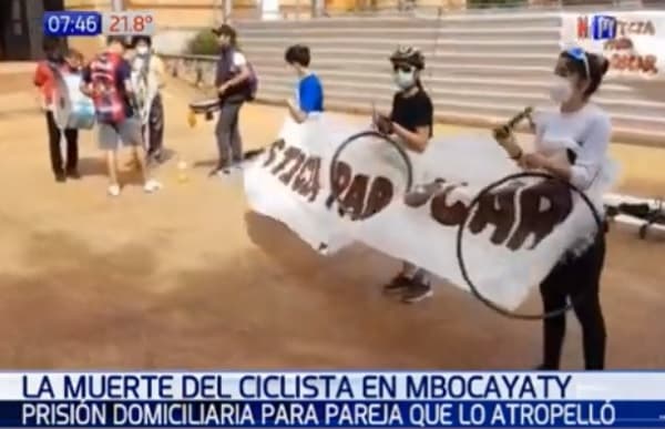 Otorgan arresto domiciliario a pareja procesada por muerte de ciclista