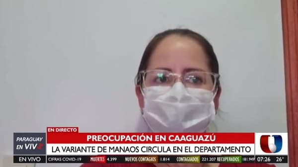 Confirman presencia de variante brasileña en Caaguazú