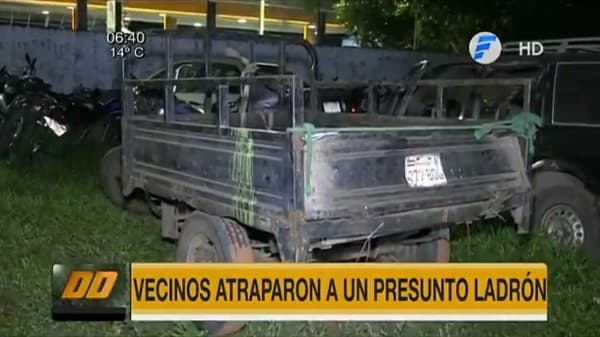 Frustran robo de electrodomésticos en motocarro