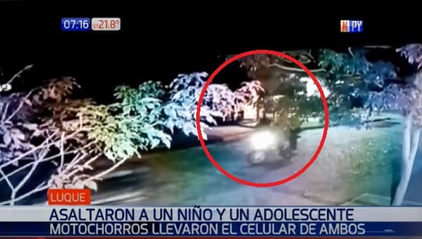 Motochorros no perdonan ni a niños en Luque