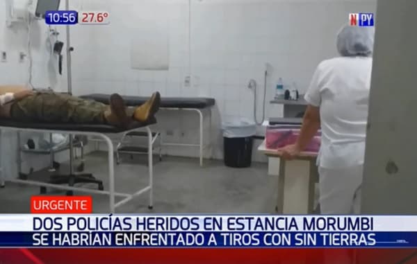 Policías sufren heridas de bala durante contacto con “sin tierras”