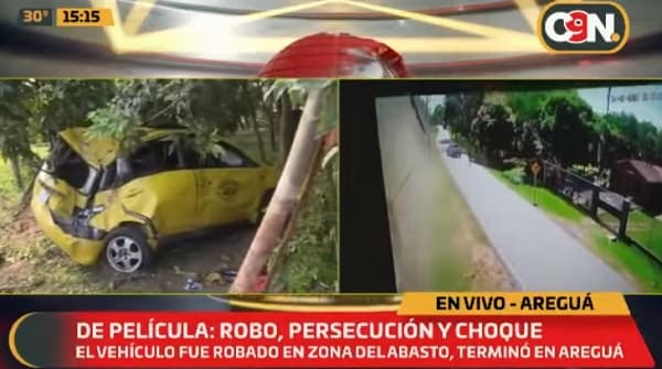 Persecución atraviesa tres ciudades y termina en vuelco