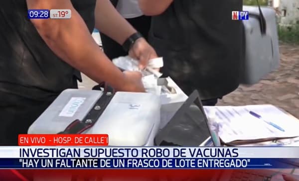 Denuncian desaparición de frasco de vacunas Covaxin en San Lorenzo