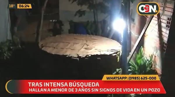 Hallan sin vida en un pozo a niño de tres años