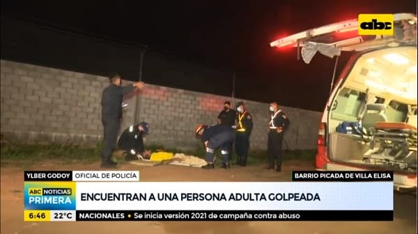 Hombre golpeado es hallado tendido en la calle