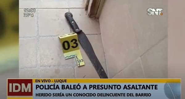 Policía balea a hombre que intentó ingresar a su casa
