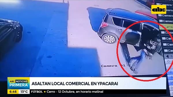 Delincuentes se llevan G. 100 millones tras asalto un comercio