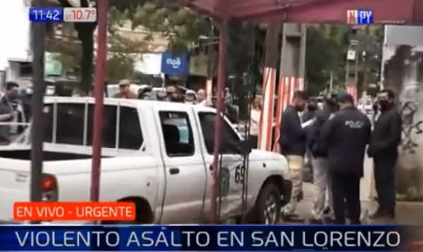 Asaltan a funcionarios municipales de San Lorenzo y se llevan G. 200 millones
