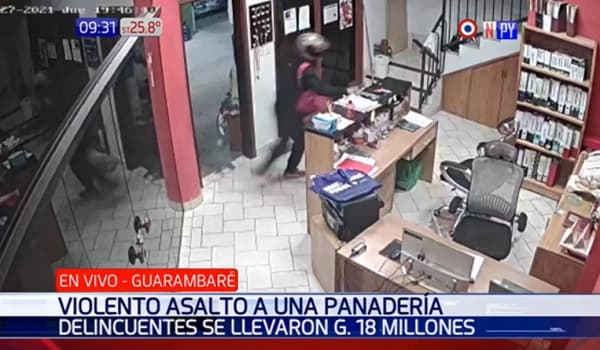 Asaltan panadería y se llevan más de G. 50 millones