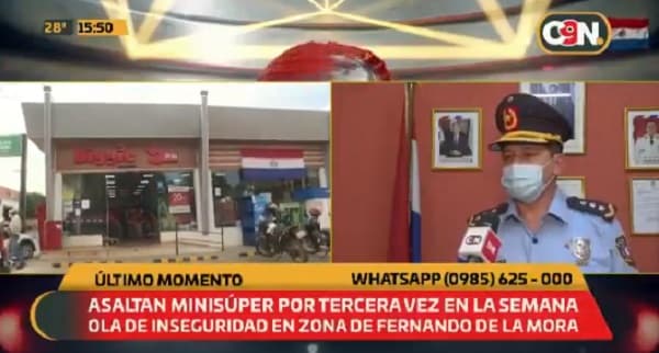 Biggie es asaltado por tercera oportunidad en una semana en Fernando