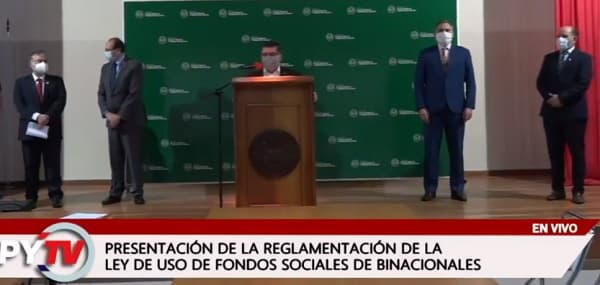 Presentan reglamentación para uso de fondos de binacionales en Salud