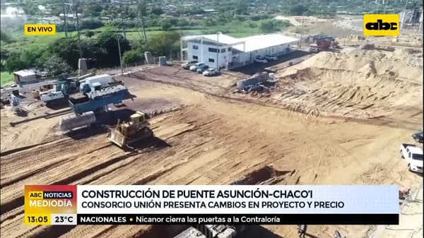 Cambio en diseño del puente a Chaco'i eleva costo