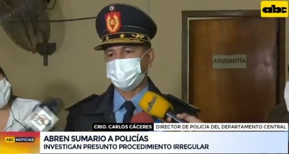 Abren sumario contra oficiales denunciados por abuso en procedimiento