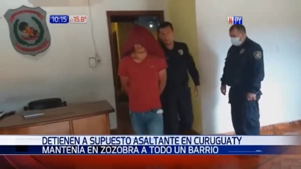 Detienen a sospechoso de realizar robos en Curuguaty