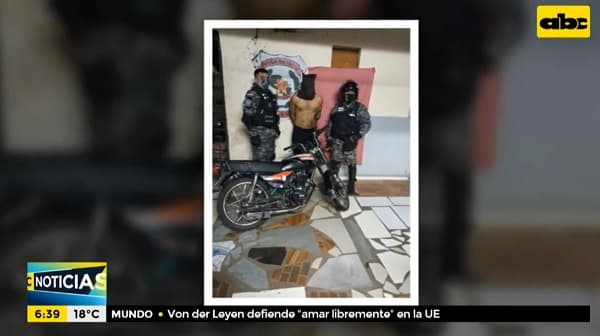 Policía detiene a un joven tras robo de moto en Luque