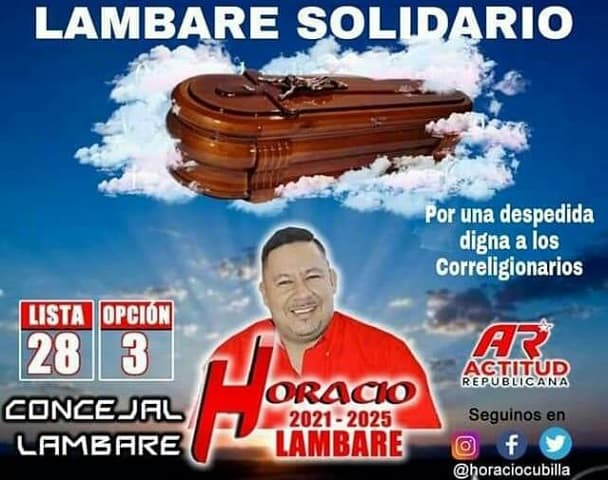 Adversarios le montaron afiche con ataúd, afirma candidato