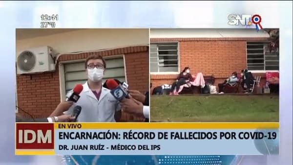 Registran récord de fallecidos por Covid-19 en Encarnación