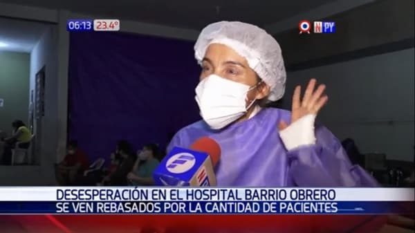 Médicos y enfermeros se ven sobrepasados por pacientes en Barrio Obrero