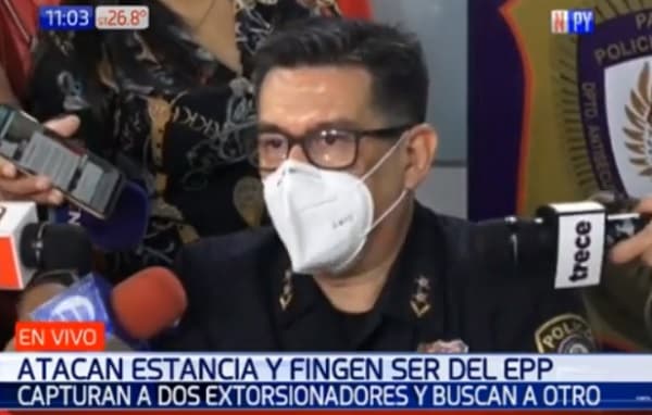 Dos detenidos por “extorsionar” en nombre de EPP