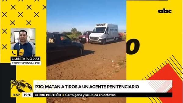 Matan a tiros a agente penitenciario en Pedro Juan