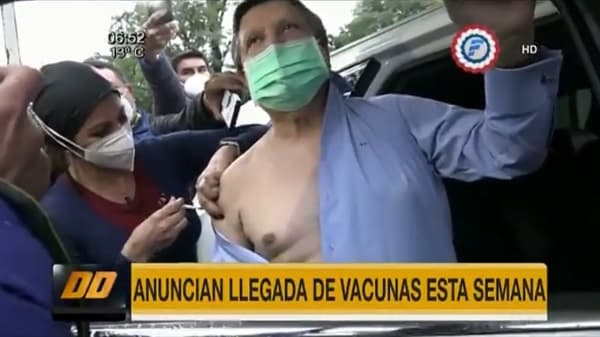 Euclides se vacuna y anuncia nuevos lotes de dosis