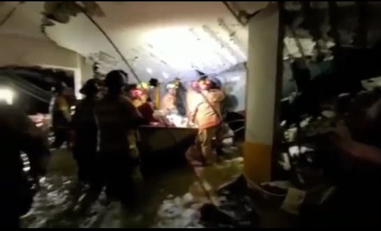 A más de un día del derrumbe no hay novedades sobre paraguayos