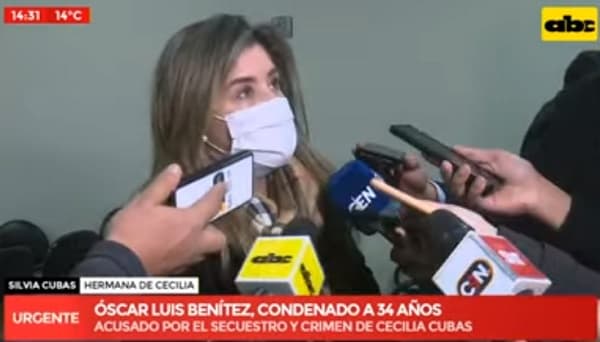 “Se logró un poquito de justicia para Cecilia”, afirma hermana tras condena