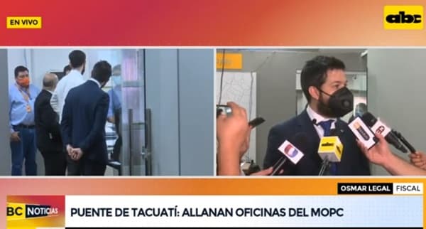 Fiscalía allana el MOPC en busca de documentación sobre puente caído