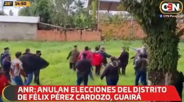ANR anula elecciones en distrito de Guairá por falta de garantías