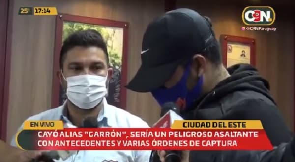 Detienen a “Garrón”, sospechoso del violento asalto a cambistas en CDE