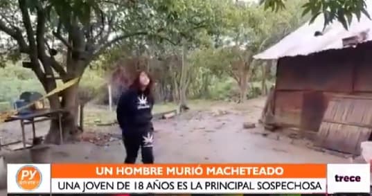 Hombre muere tras sufrir “machetazos” y una joven es la sospechosa