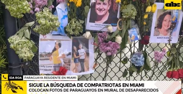 Miami: Compatriota coloca foto de niñera en mural de desaparecidos