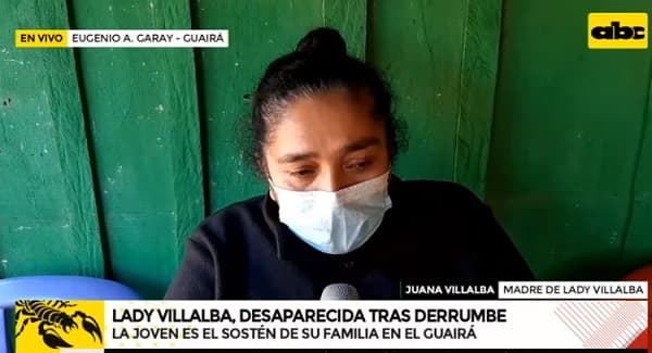 Madre de desaparecida en derrumbe dice que nadie se comunicó con la familia
