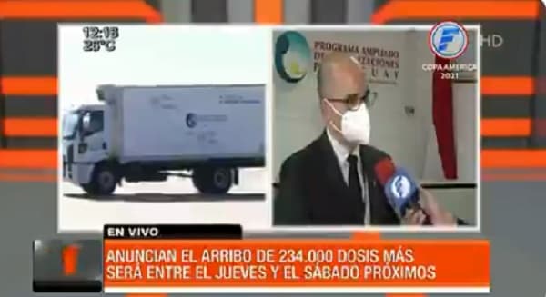 Anuncian llegada de más de 200.000 vacunas en los próximos días