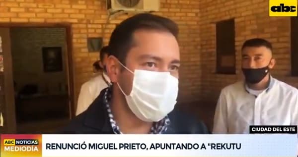 Miguel Prieto renuncia para buscar la reelección en CDE