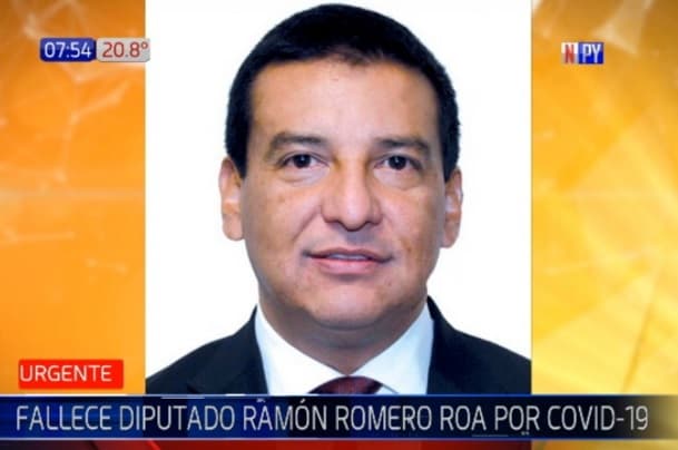 Diputado Ramón Romero Roa fallece a causa del Covid-19
